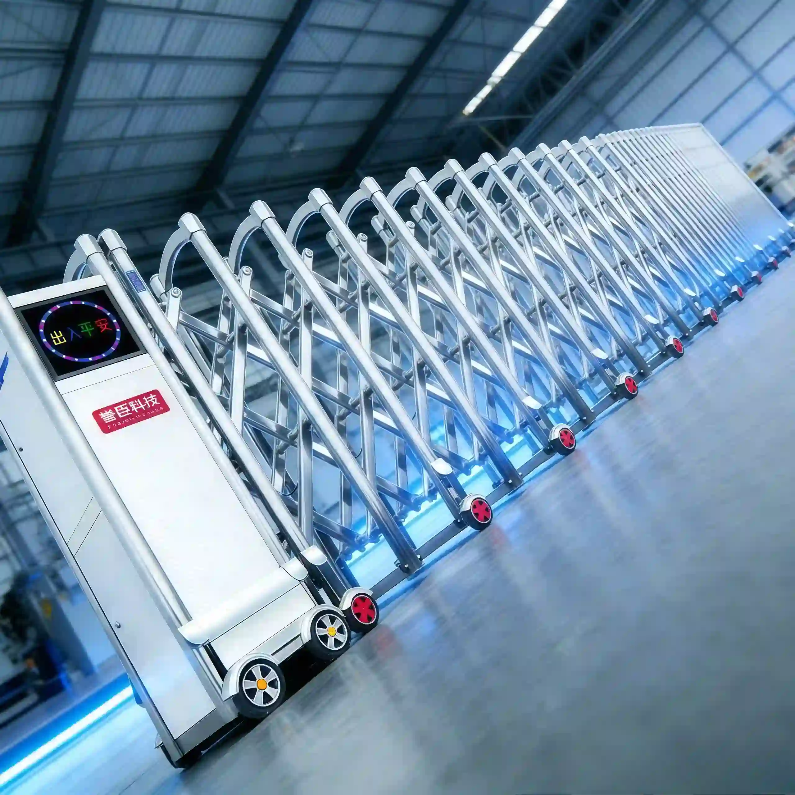 Automatic Stainless Steel Retractable Gate | Industrial Electric Security Gate