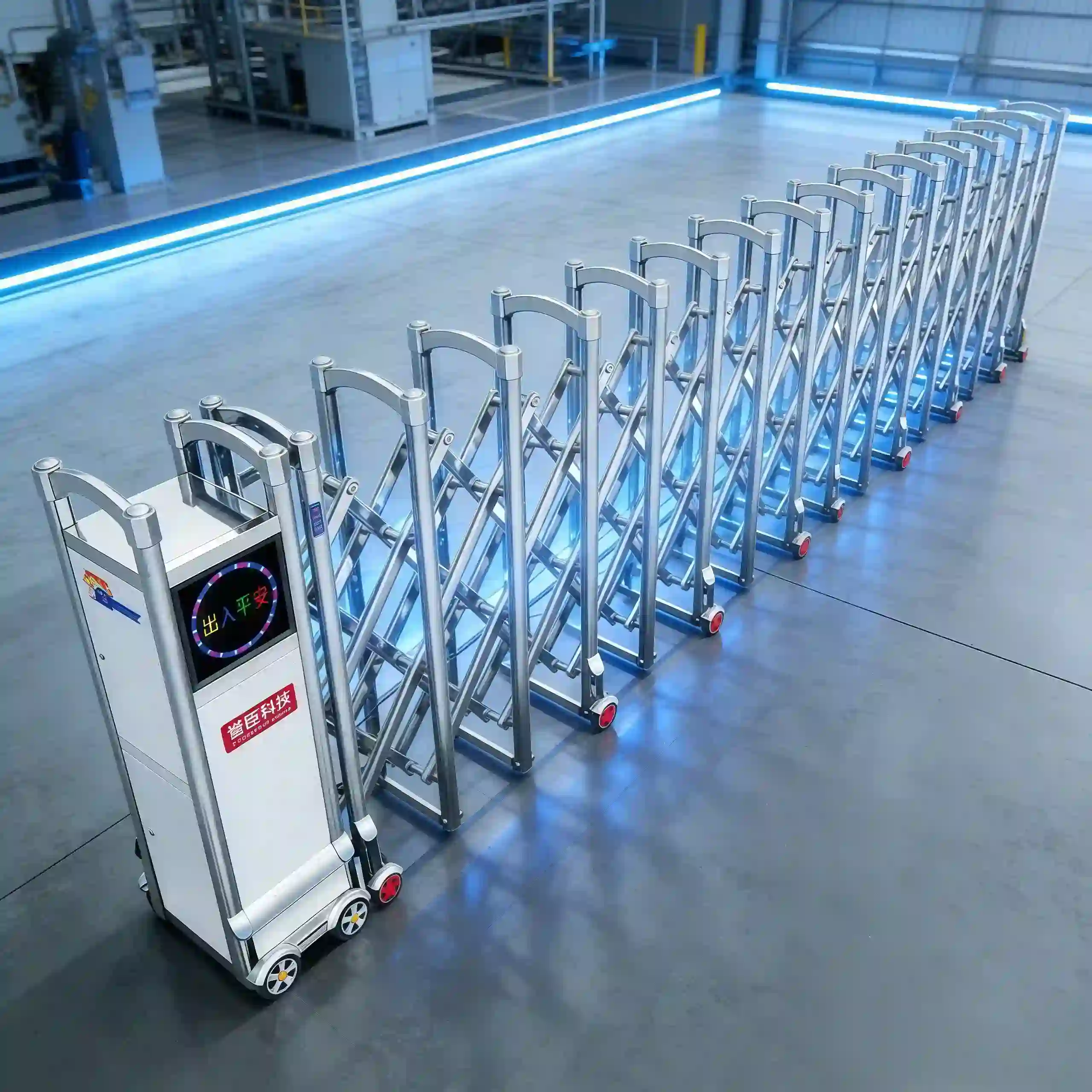 Automatic Stainless Steel Retractable Gate | Industrial Electric Security Gate