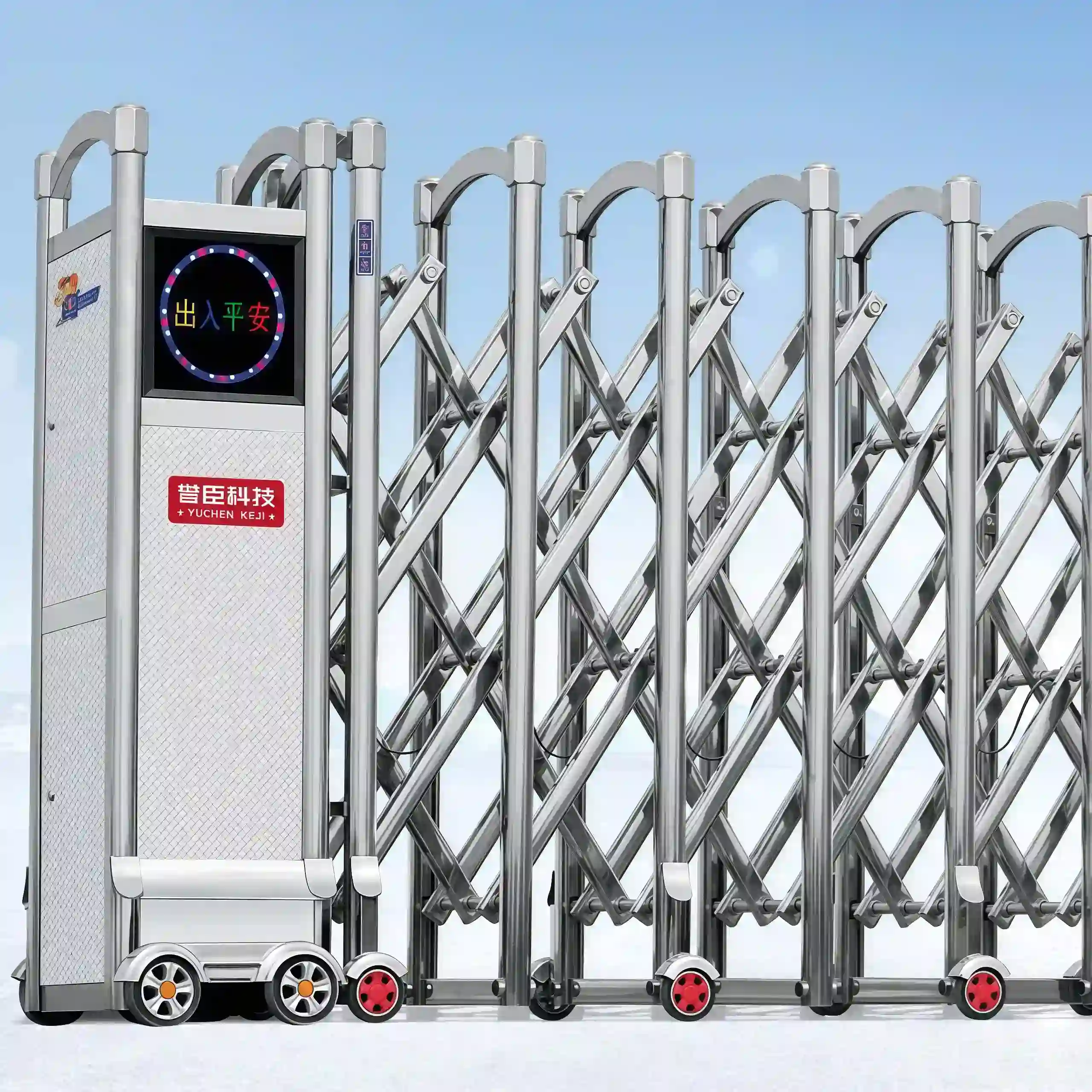Automatic Stainless Steel Retractable Gate | Industrial Electric Security Gate