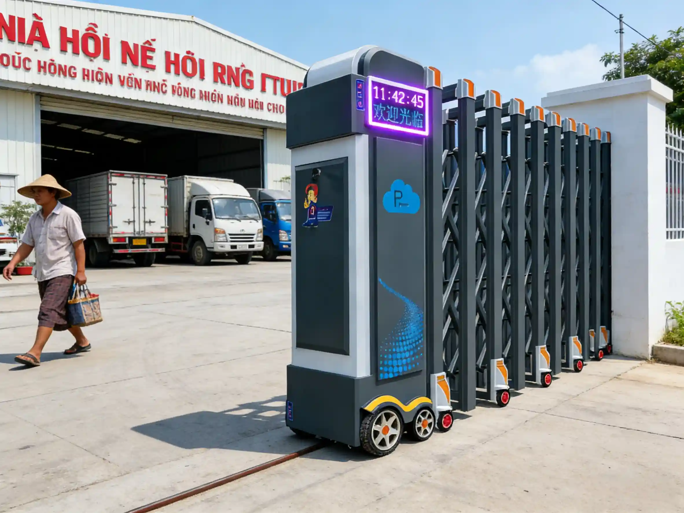 Industrial Aluminum Alloy Retractable Gate