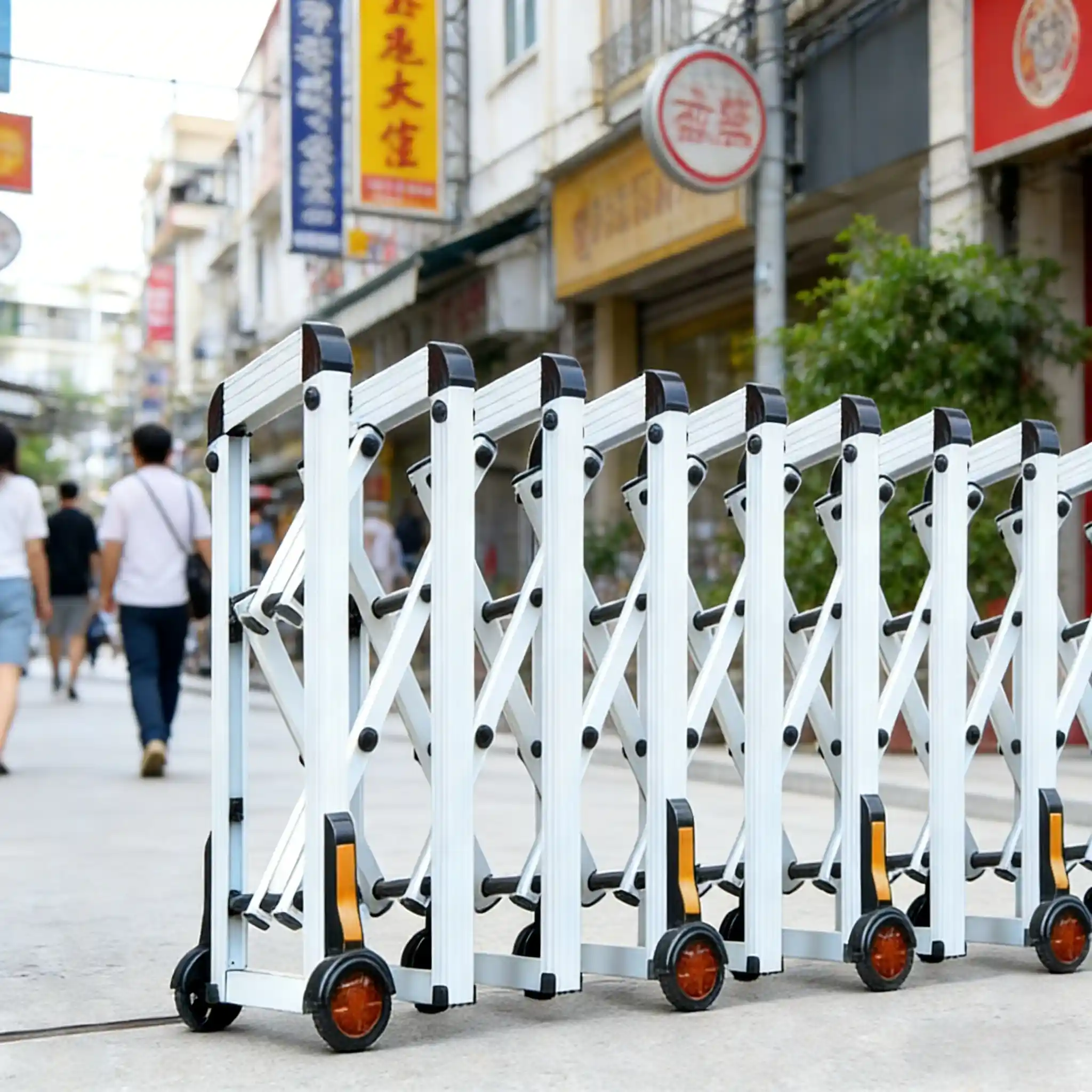 Stainless Steel Expandable Barriers for Traffic Control