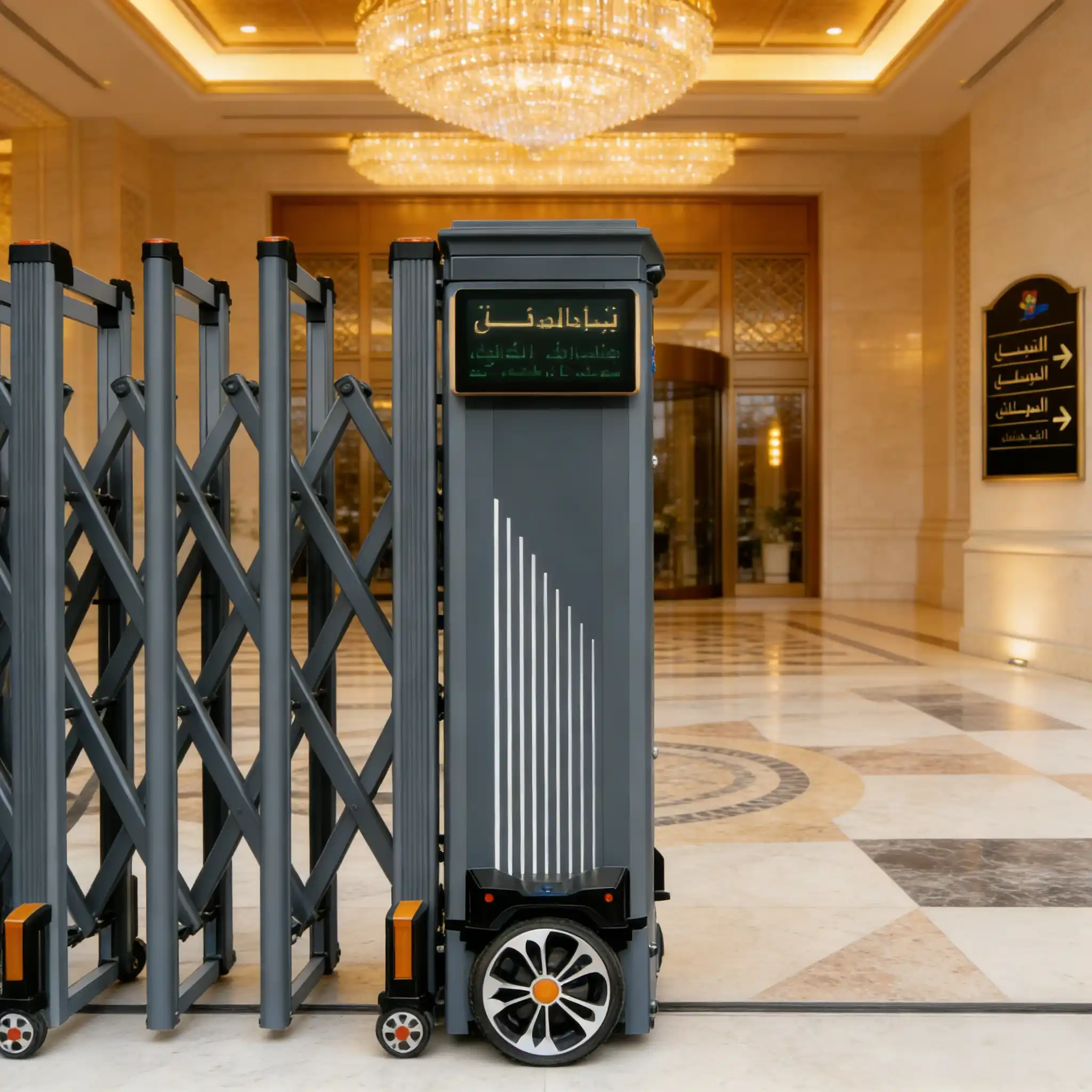 Heavy Duty Aluminum Electric Telescopic Gate for Industrial Use