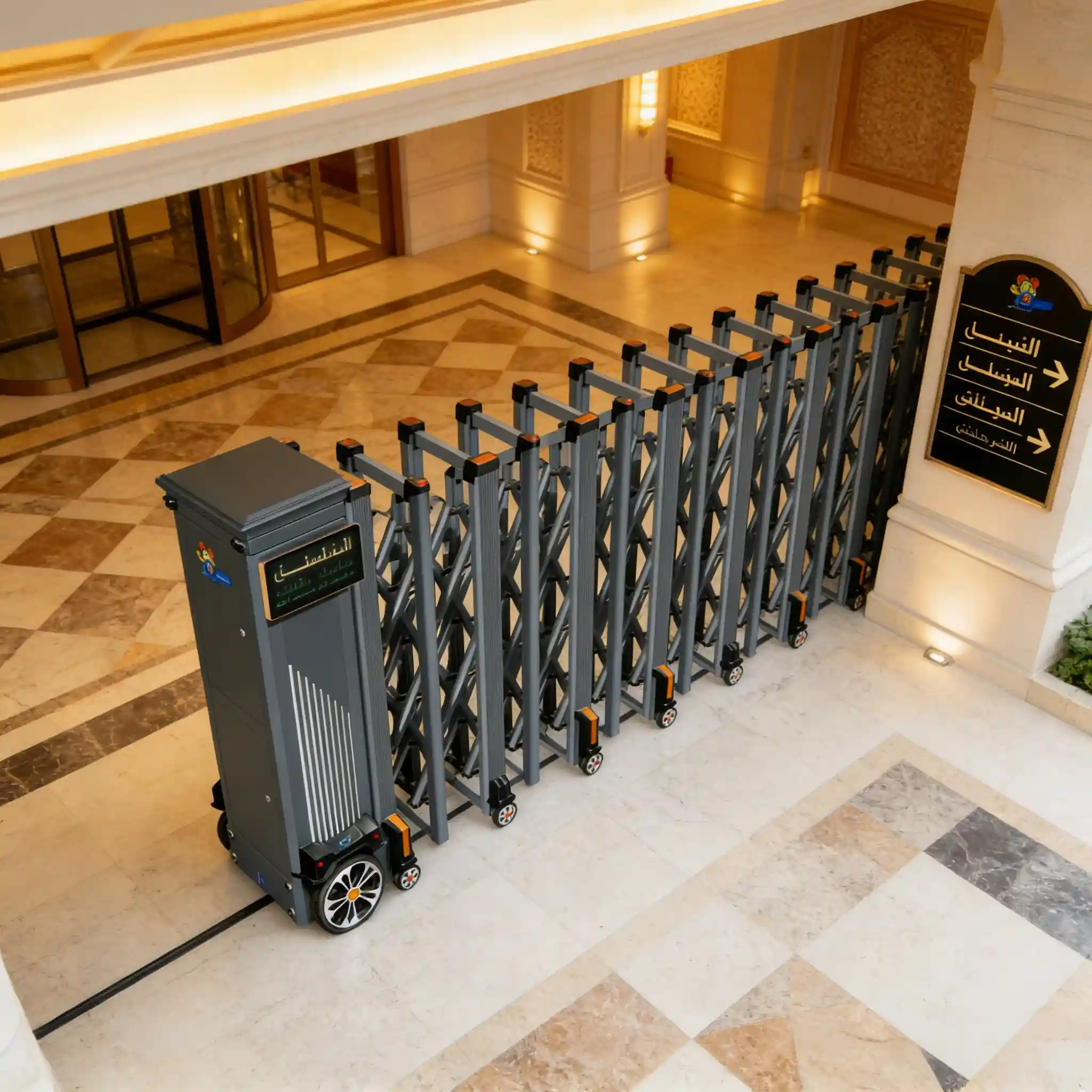 Heavy Duty Aluminum Electric Telescopic Gate for Industrial Use