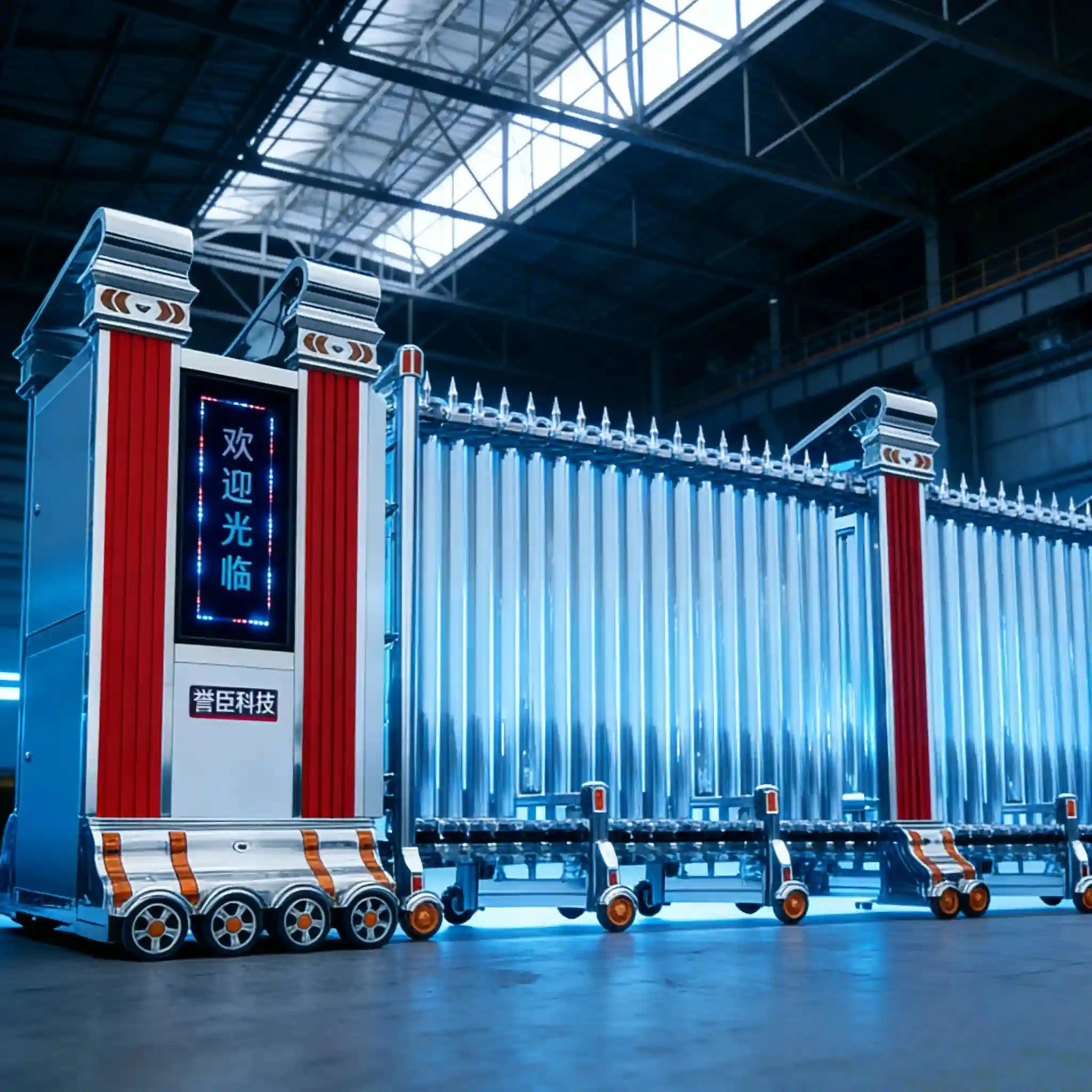 Heavy-Duty Automatic Retractable Gate for Schools & Commercial Properties