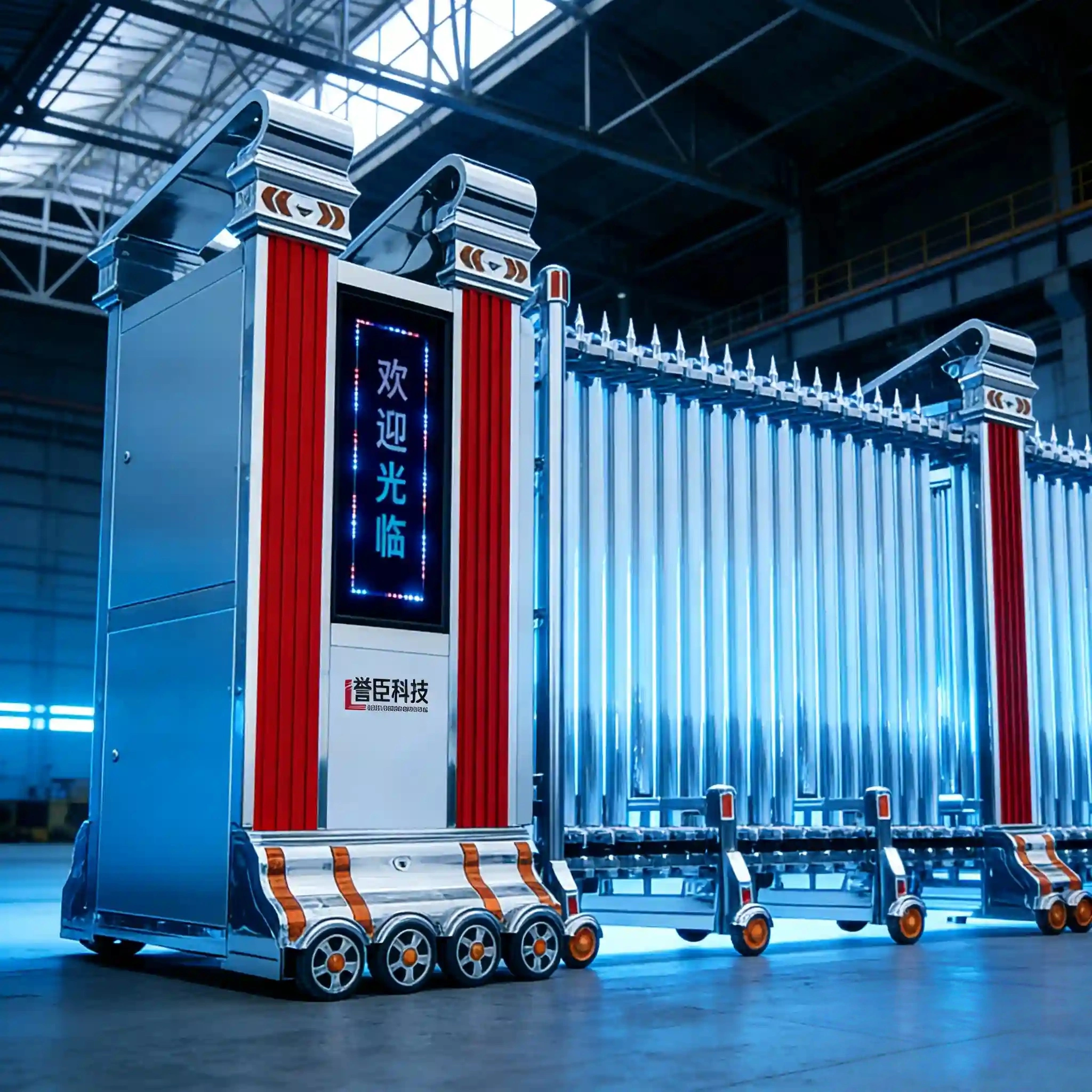 Heavy-Duty Automatic Retractable Gate for Schools & Commercial Properties