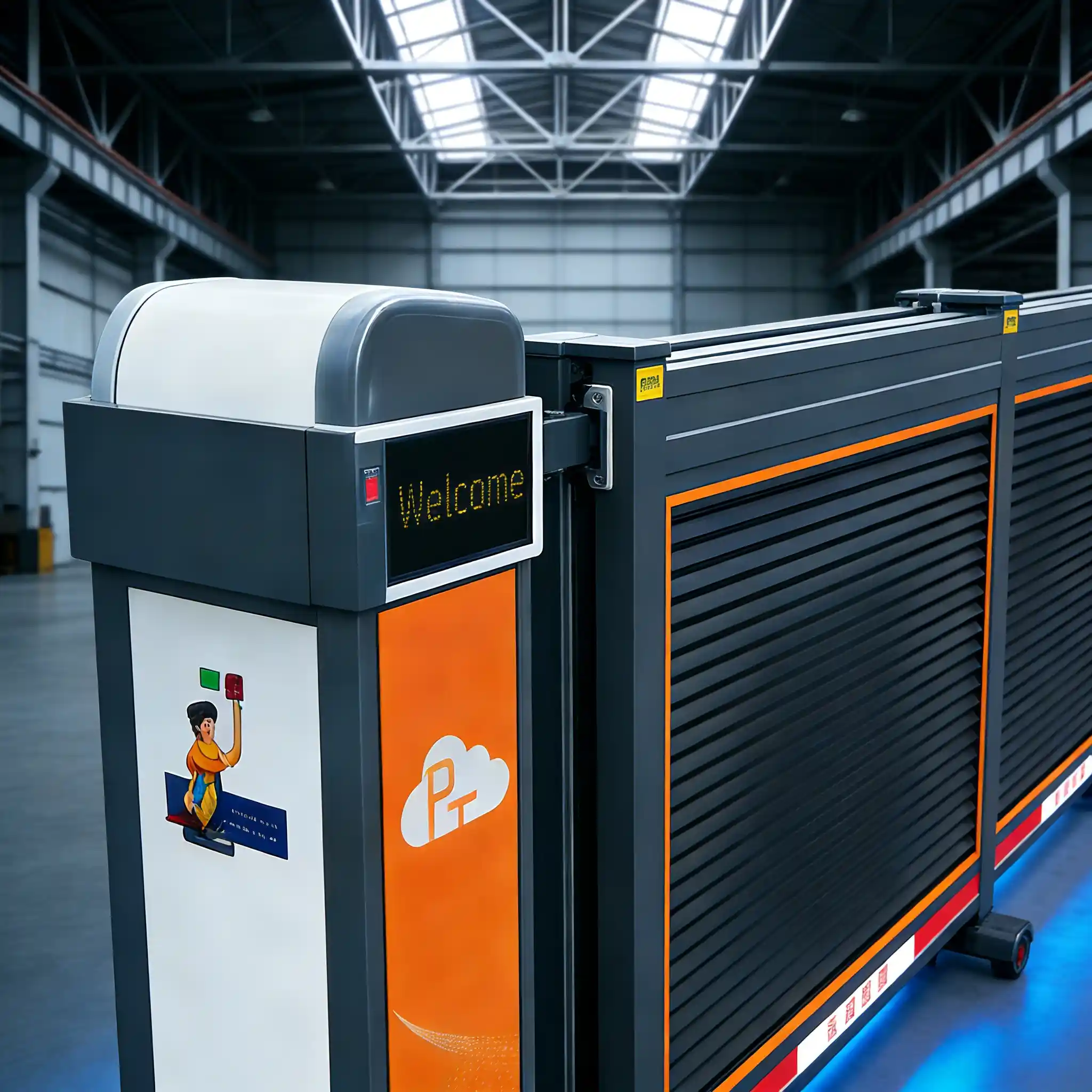 Industrial Telescopic Sliding Gate for Commercial & Public Entrances