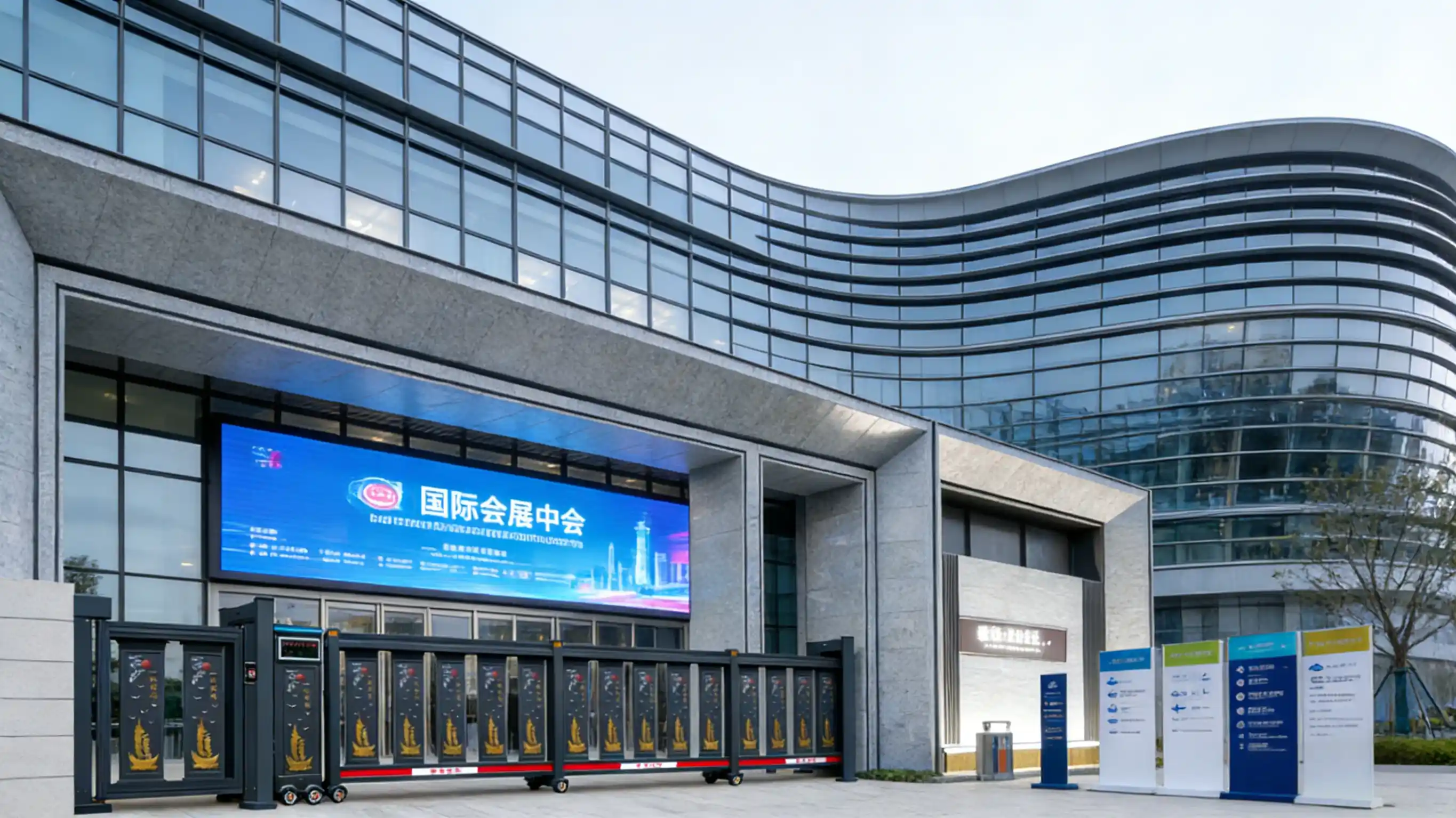 Heavy-Duty Sectional Sliding Automatic Gate for Industrial Facilities