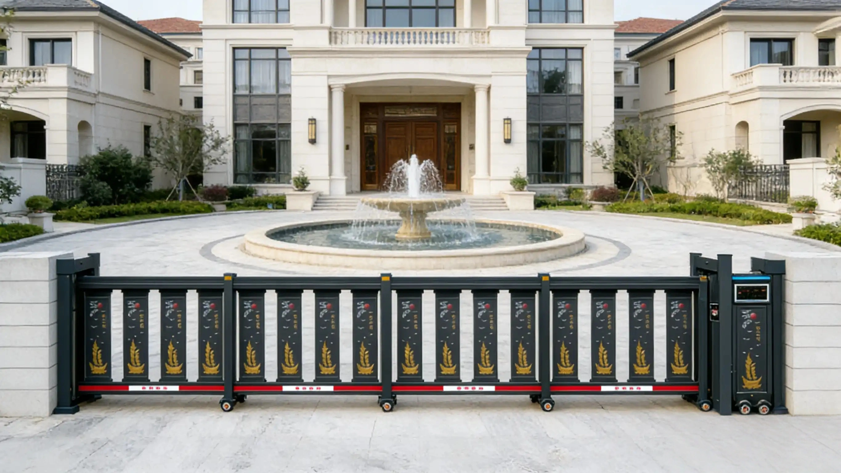 Heavy-Duty Sectional Sliding Automatic Gate for Industrial Facilities