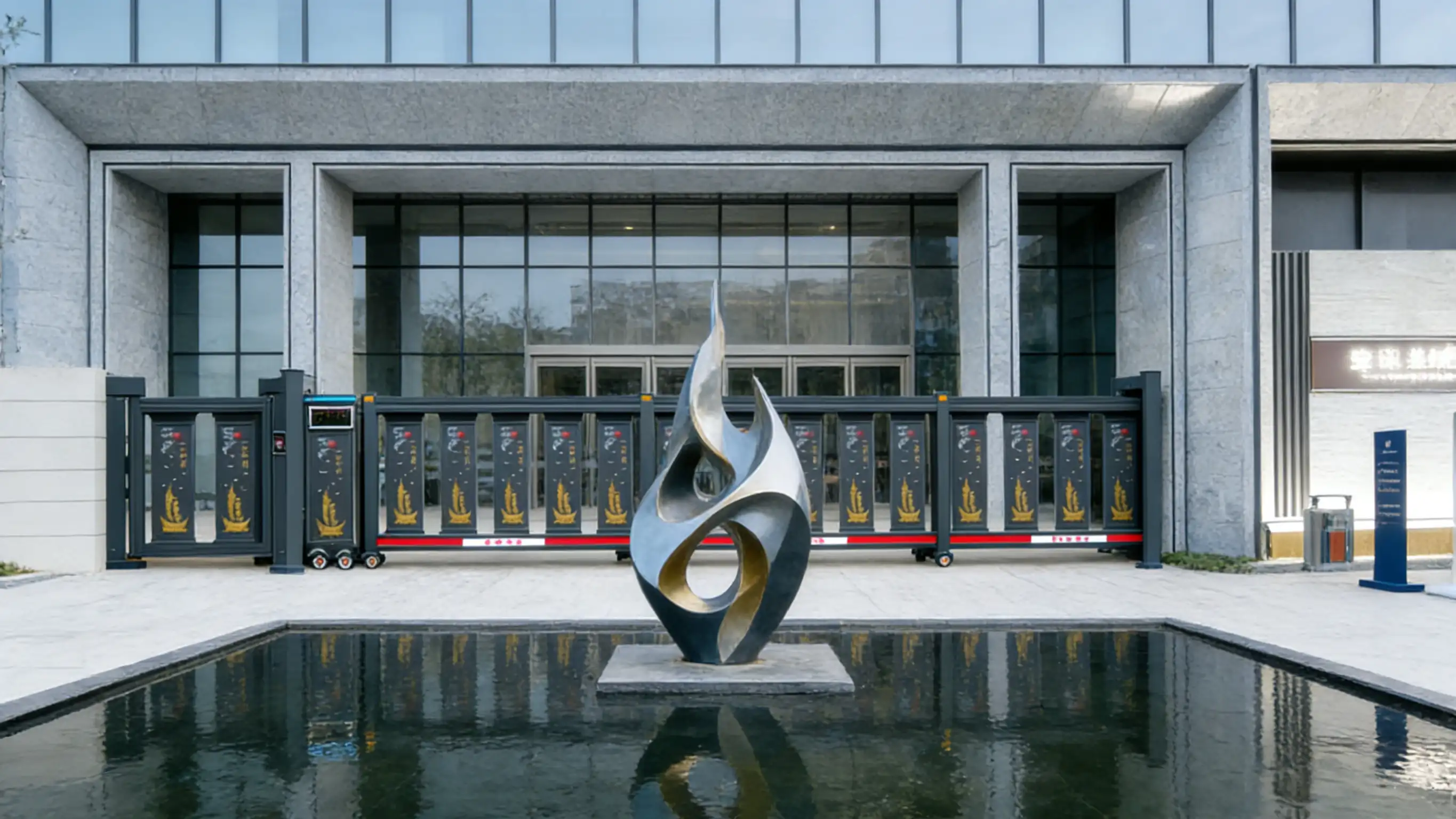 Heavy-Duty Sectional Sliding Automatic Gate for Industrial Facilities