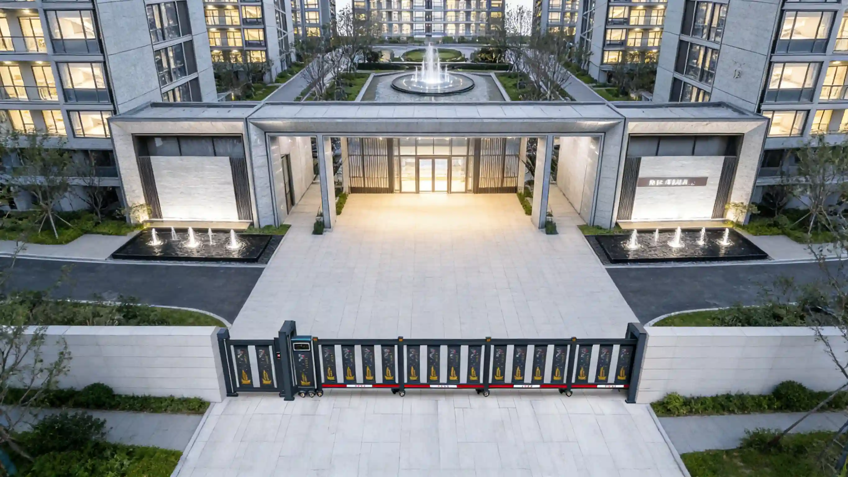 Heavy-Duty Sectional Sliding Automatic Gate for Industrial Facilities