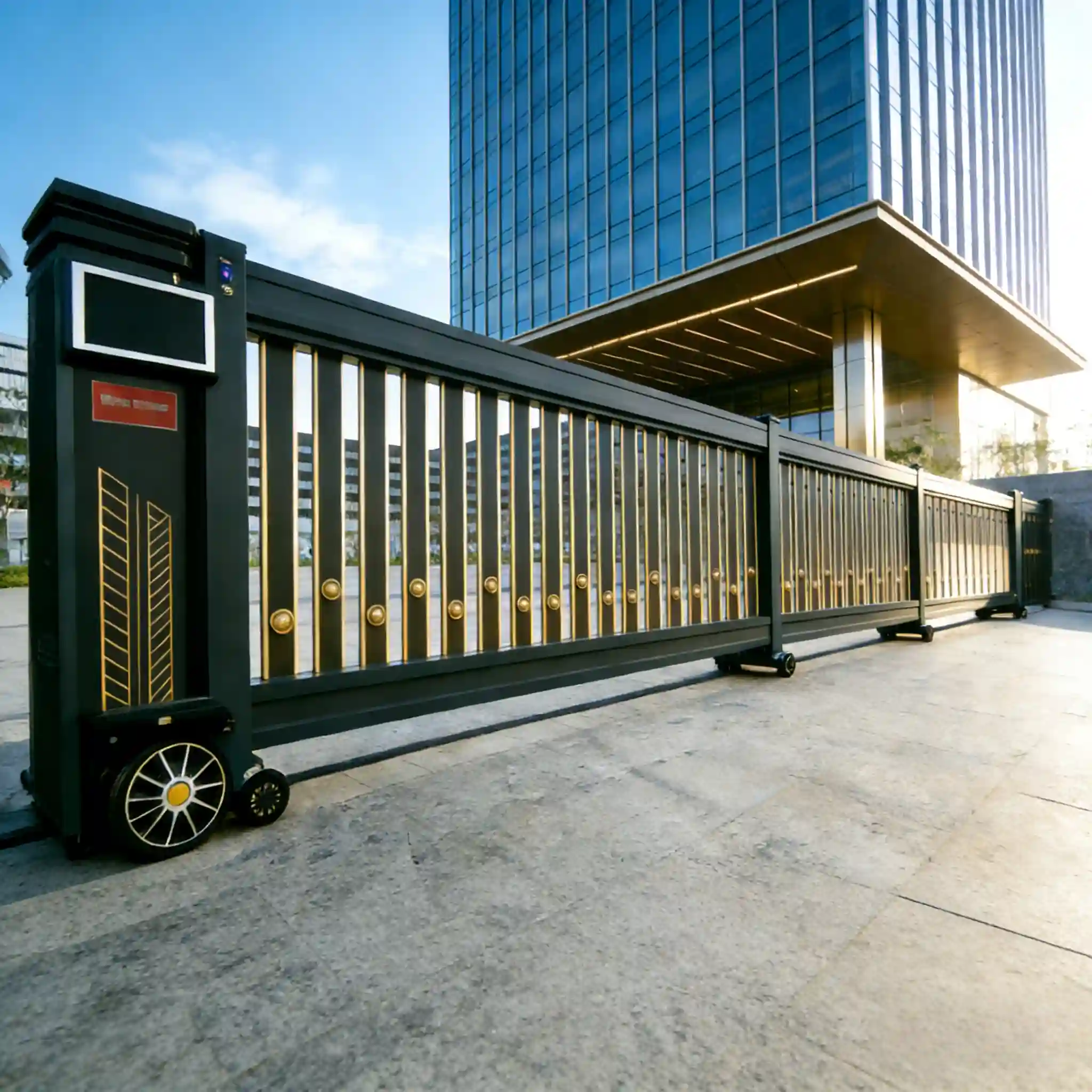 Custom Heavy-Duty Automatic Telescopic Sliding Gate