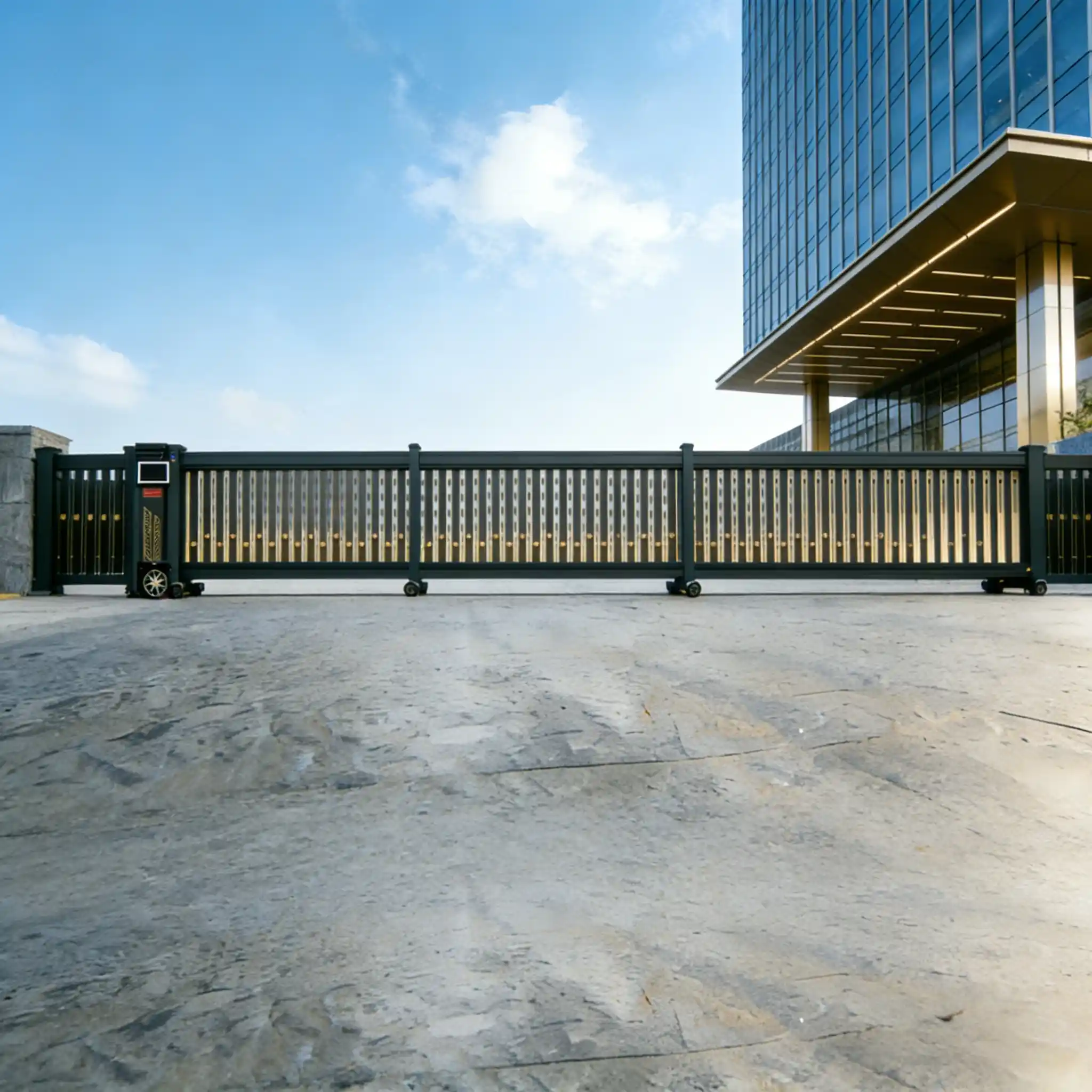Custom Heavy-Duty Automatic Telescopic Sliding Gate