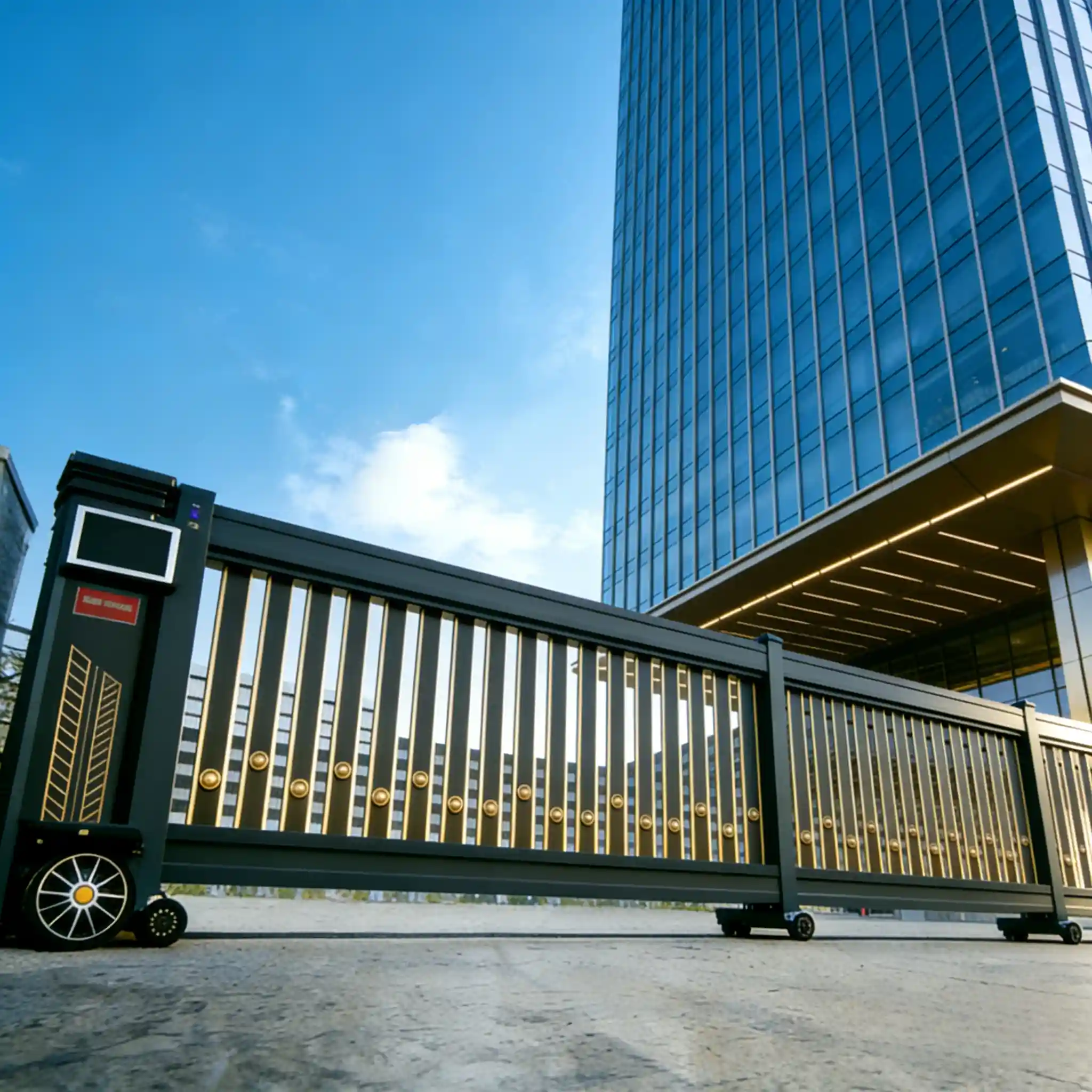 Custom Heavy-Duty Automatic Telescopic Sliding Gate