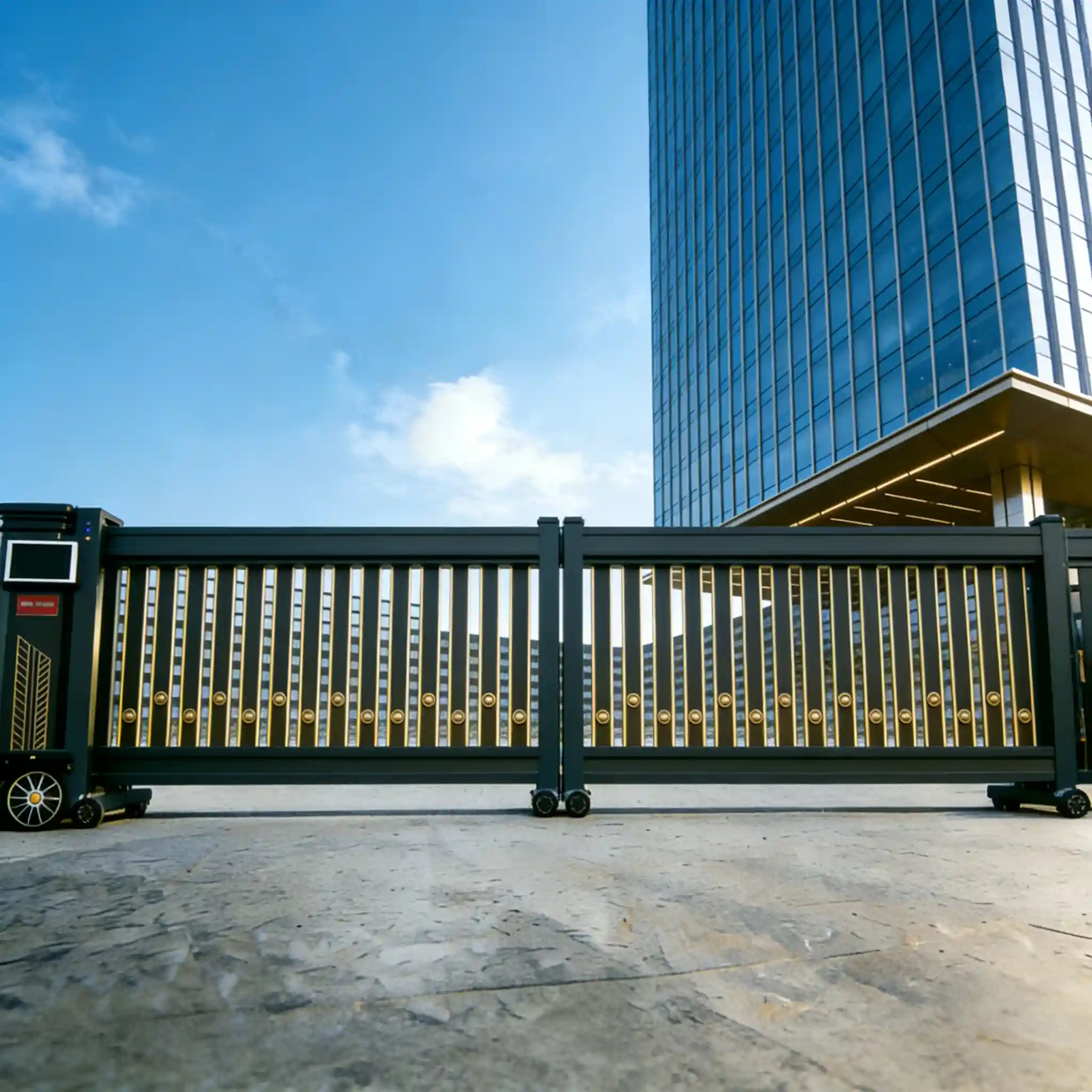 Custom Heavy-Duty Automatic Telescopic Sliding Gate