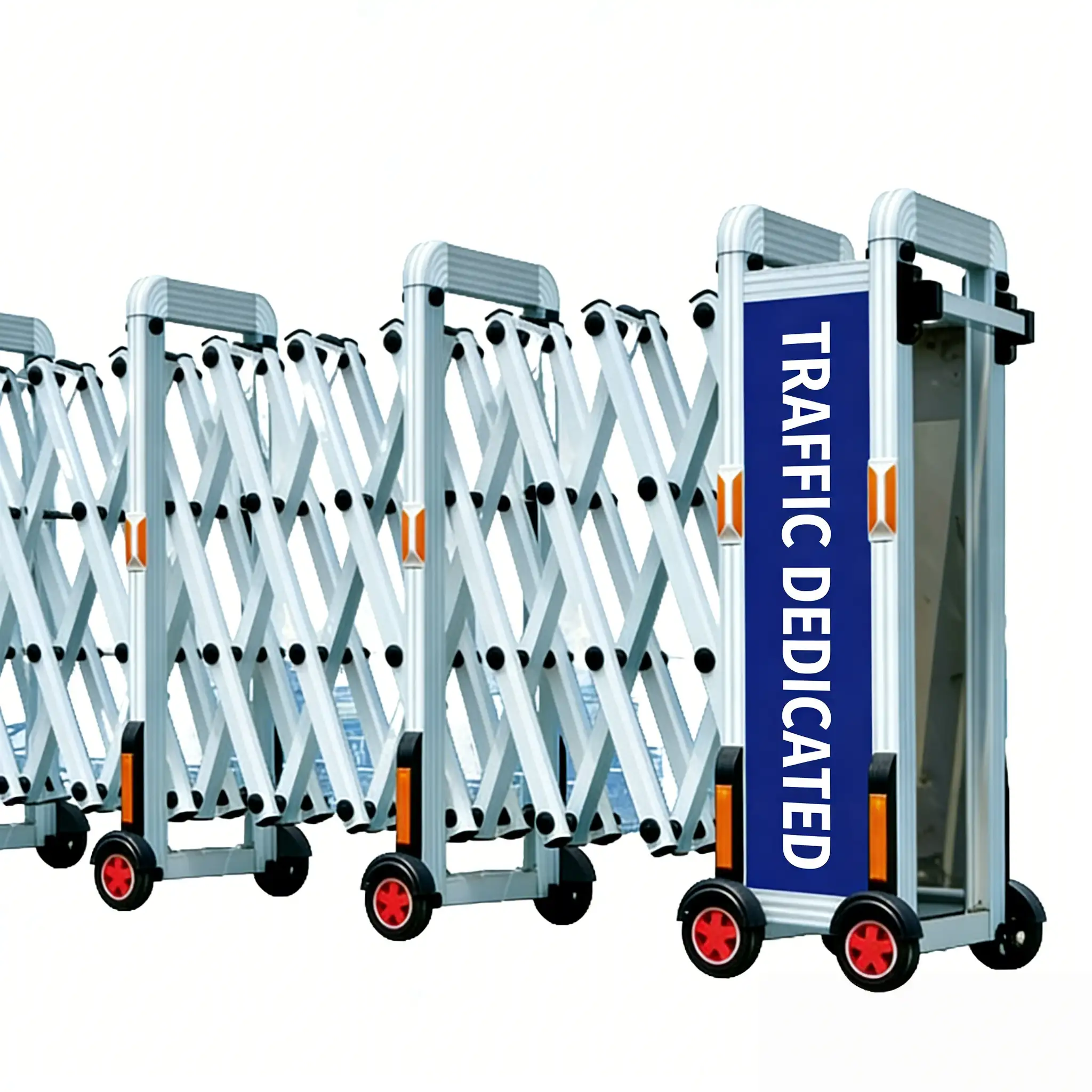Portable Expandable Traffic Barrier for Road Safety & Crowd Control