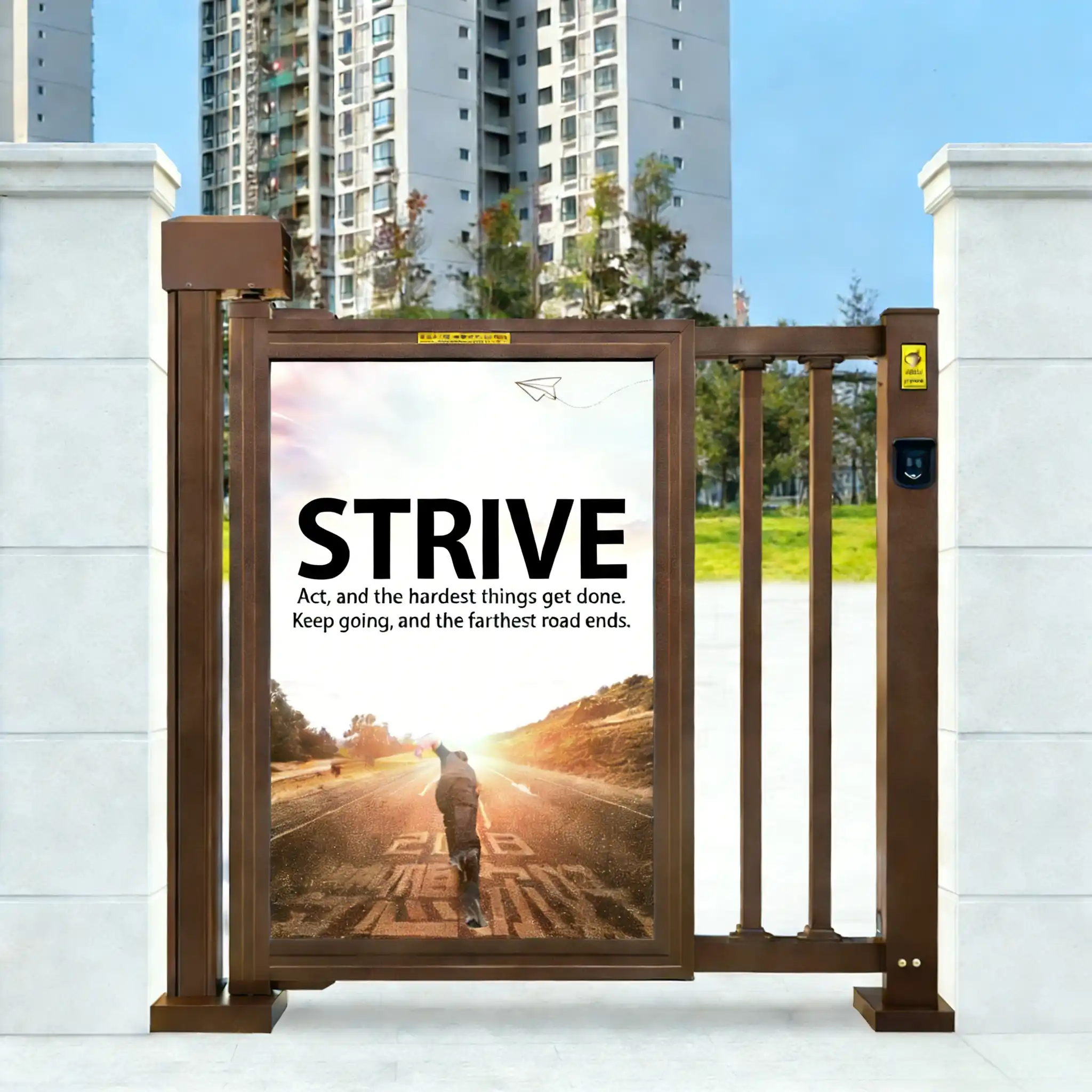 Efficient and Secure Automatic Pedestrian Access Gate | Ideal for Commercial & Industrial Use