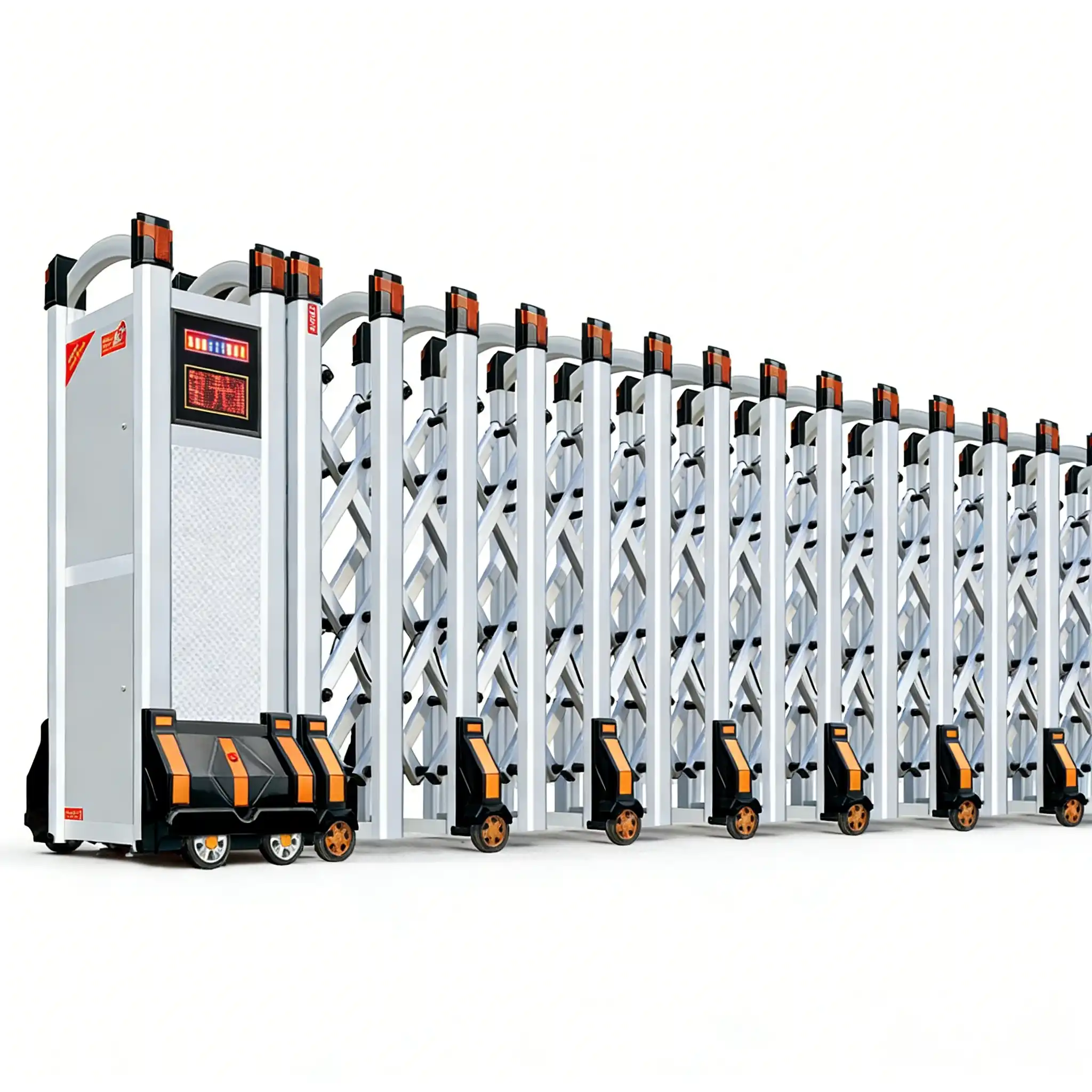 Modern Aluminum Electric Retractable Gate | Anti-Rust & Durable Automatic Folding Security Gate